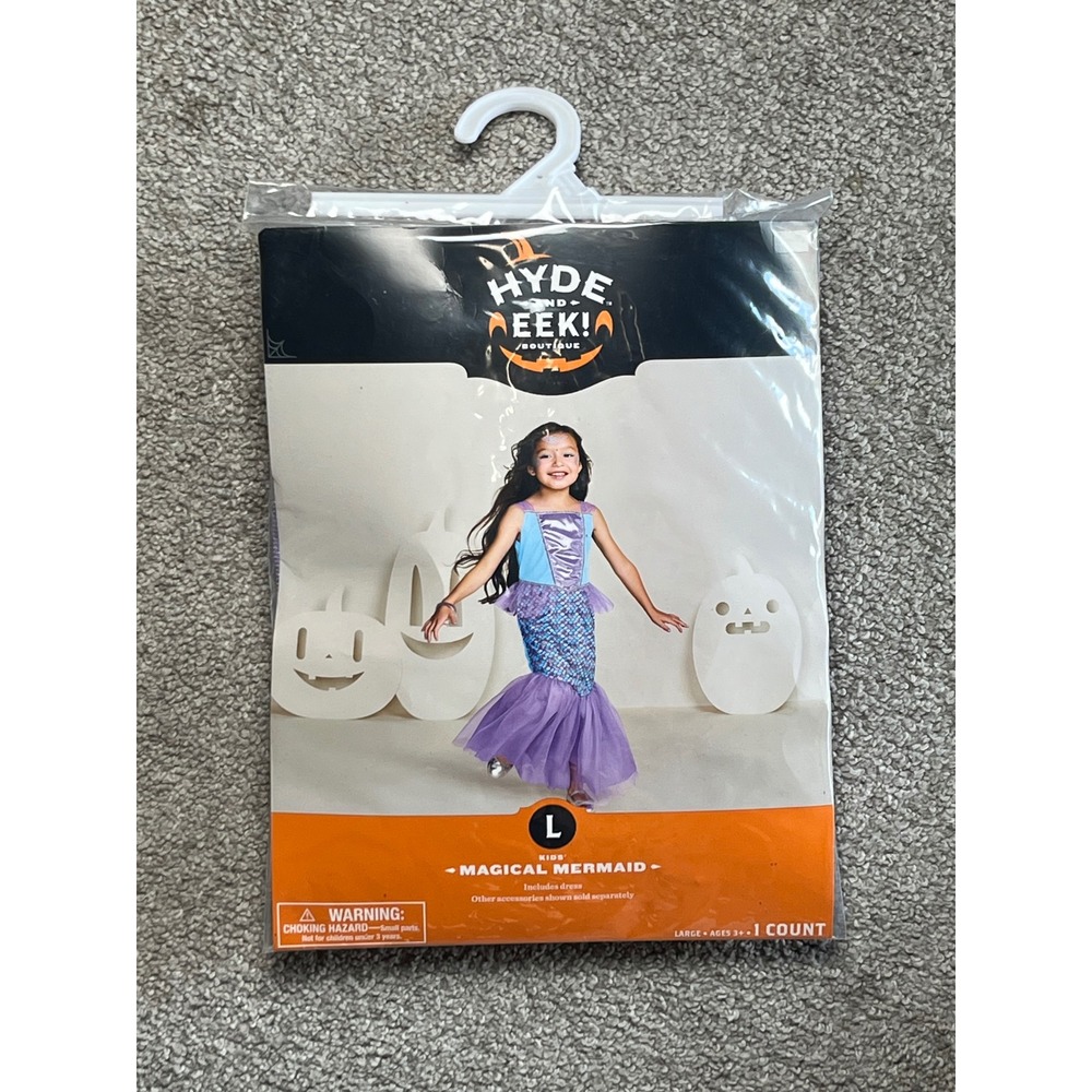 Hyde and EEK! Boutique Kids Magical Mermaid Costume Dress Aqua Blue Large 10-12